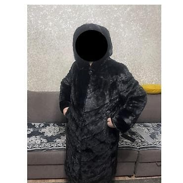 Шубы: Шуба, Длинная модель, С капюшоном, 3XL — 2