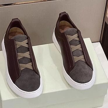 Мужские кроссовки-слипоны с эластичной шнуровкой - Дизайн