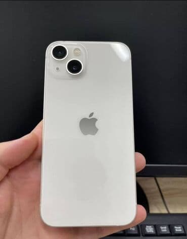 купить айфон 5 с: IPhone 13, Колдонулган, 128 ГБ, White Titanium, Коргоочу айнек, Кабель, 71 % — 1