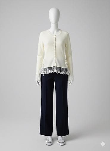 Мужская обувь: Кардиган, Трикотаж, Средняя модель, Осень-весна, Вязаная модель — 1