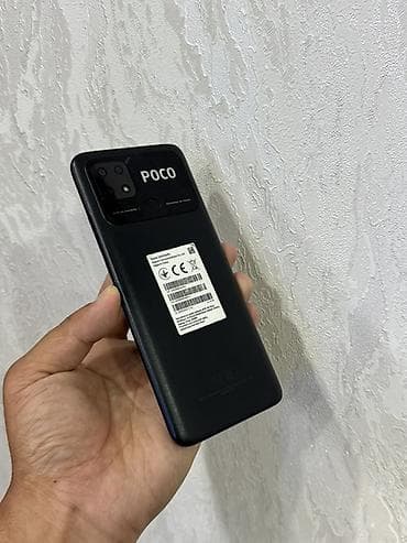 Poco C40, Б/у, 64 ГБ, цвет - Черный, 2 SIM