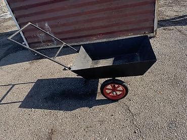 Бакча эмереги: Бакча жана курулуш дөңгөлөк жана араба, Болот, Эки дөңгөлөктүү, Чекене — 3