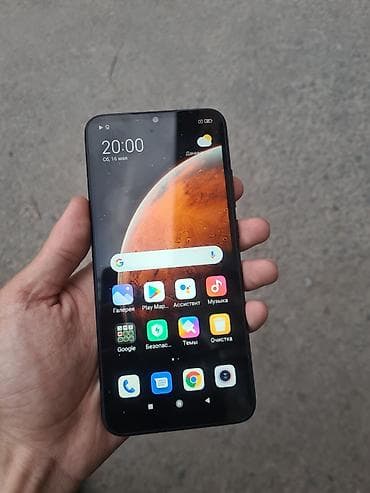 Redmi, Redmi 9C, Б/у, 64 ГБ, цвет - Черный, 2 SIM