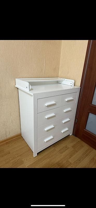 pop it: Комод с пеленальным столиком, белый. - Функция 2-в-1: полноценная — 2