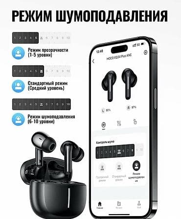 Беспроводные вакуумные наушники, Hoco, Новый — 3