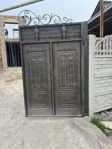 Калитки для ворот: Кованные металлические ворота с калиткой - Материал: сталь, горячая — 1