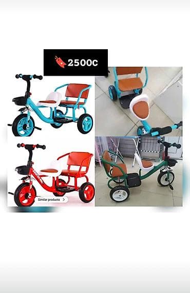 мото багажник: Детский велосипед, 3-колесный, 3 - 4 года, Новый — 8