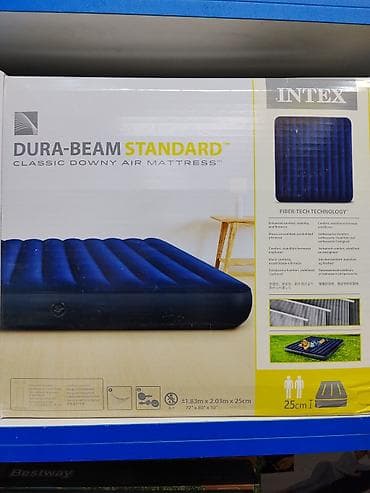 Матрасы: Надувной матрас Intex Dura-Beam Standard Classic Downy - Размер: 183 — 1