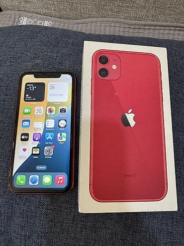 айфон хр: IPhone 11, Б/у, 128 ГБ, Красный, Коробка, 71 % — 3
