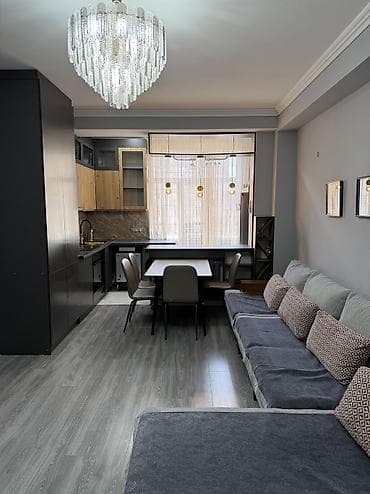 Квартиры: 3 комнаты, 62 м², Джал мкр (в т.ч. Верхний, Нижний, Средний) Элитка, 5 этаж, Дизайнерский ремонт — 2