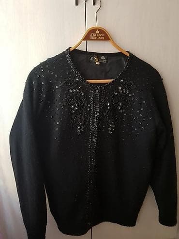 Шубы: Черный женский кардиган/жакет D.G. с декоративной вышивкой и — 1