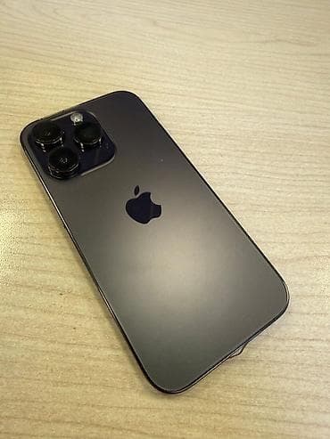 IPhone 14 Pro, Б/у, 128 ГБ, Deep Purple, Кабель, 79 %