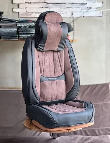 сиденья на нексия: Чехлы Алькантара, С подушкой, цвет - Черный, Новый, Самовывоз, Платная доставка — 4