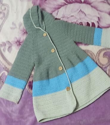 кофточка италия: Кардиган вязаный, ручной работы, новый, на девочку 4-6 лет — 2