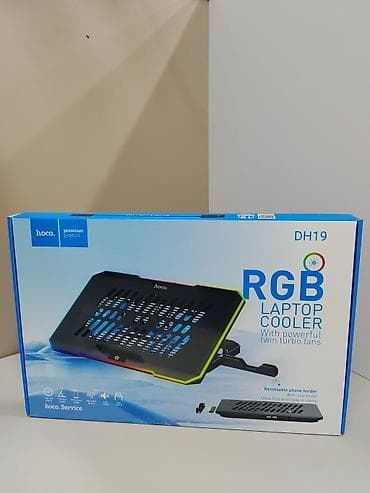 Подставка-охладитель для ноутбука hoco. DH19 RGB. Особенности: - Два
