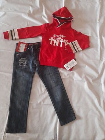 спортивный костюм на девочку: Комплект, цвет - Синий, Новый — 2