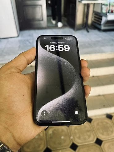 IPhone 15 Pro, Б/у, 256 ГБ, Black Titanium, 87 %