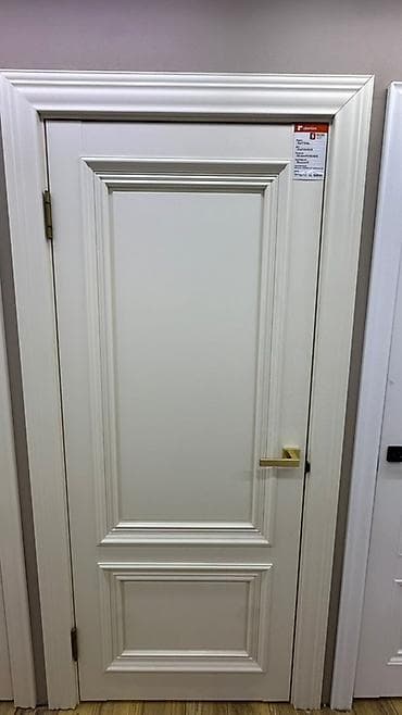 молочный: Двери для домов и квартир, Деревянная, Одностворчатая, Правосторонняя, цвет - Белый — 1