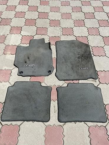 Родные Ворсовые Полики Для салона Toyota, цвет - Серый