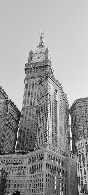 лава лампа: Авторская фотография башни с часами в комплексе Abraj Al Bait (Мекка) — 4