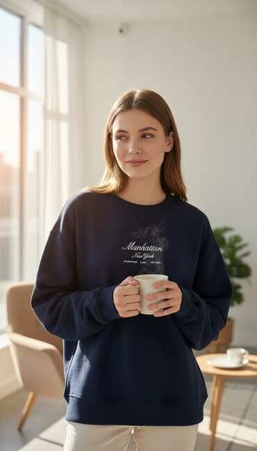 Свитшот, С надписью, Новый, S at lalafo.kg Свитшот, С надписью, Новый, S