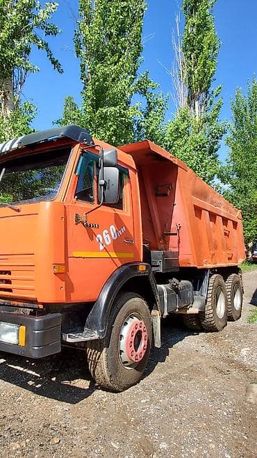 КАМАЗ самосвал 65115, 6×4 - Оранжевый самосвал с кузовом увеличенного — 3