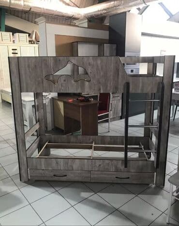 двухярусные кровати бу: Детская односпальная кровать, Новый, Для девочки, Для мальчика, С матрасом, ДСП, Платная доставка — 5