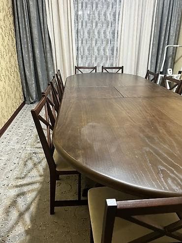 Стол и стул для зала, Б/у, Самовывоз, цвет - Коричневый — 4