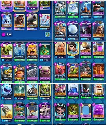 clash of: Игровой аккаунт Clash Royale - Ник: Nakano - Побед всего: 1711, побед — 3