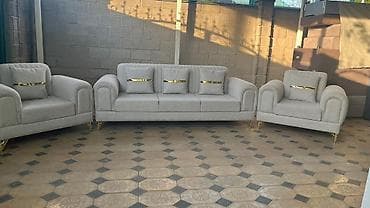 мягкие кресла мешки: Комплект мягкой мебели, цвет - Серый — 1