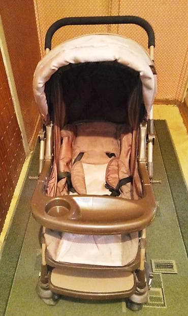 second hend: Коляска, цвет - Коричневый, Б/у — 3