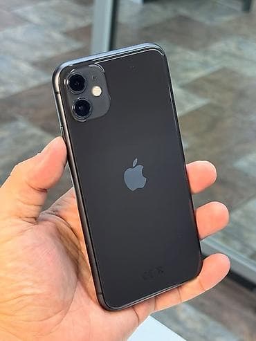ipone 4: IPhone 11, Новый, 64 ГБ, Черный, Защитное стекло, Чехол, Кабель, 100 % — 1
