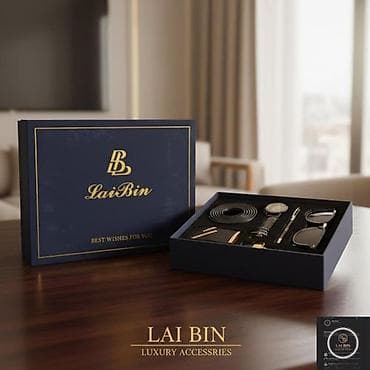 Ювелирные изделия: Подарочный набор мужских аксессуаров LAI BIN, не знаете что подарить — 4