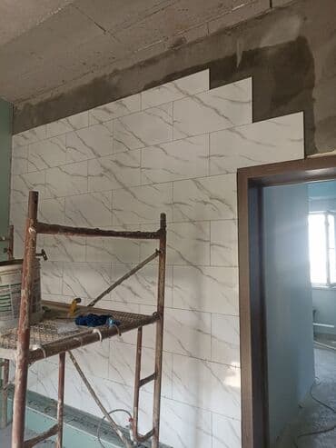 для кухнии: Подготовка стен для укладки, Подготовка стен для грунтовки, Резка плитки | Керамическая плитка, Керамогранитая плитка, Мозаичная плитка | Вертикальная укладка, Диагональная укладка, Горизонтальная укладка Больше 6 лет опыта — 7