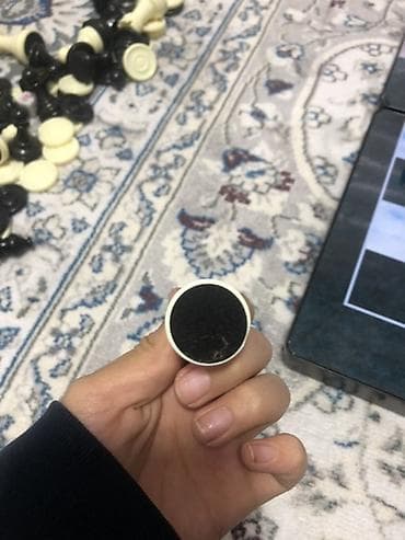 чехол а3: Набор настольных игр 3 в‑1: шахматы + нарды в складном кейсе,шашки - — 7