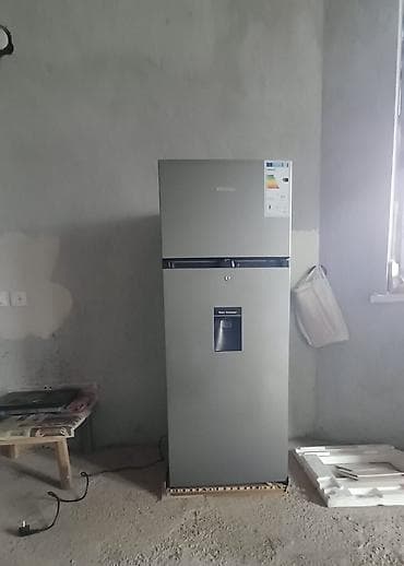 water dispenser: Холодильник Hisense,Б/у серый (inox), верхняя морозильная камера. *1 — 4
