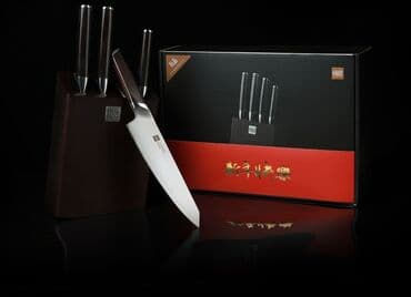 ножи на дробилку: Набор ножей Xiaomi Huo Hou Fire Waiting Steel Knife Set с подставкой — 2