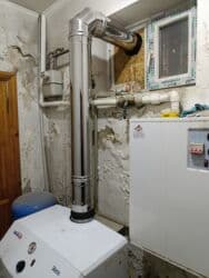 отопительные газовые котлы: Монтаж дымоходов на крыше и через дом Услуги по дымоходам для частных — 26