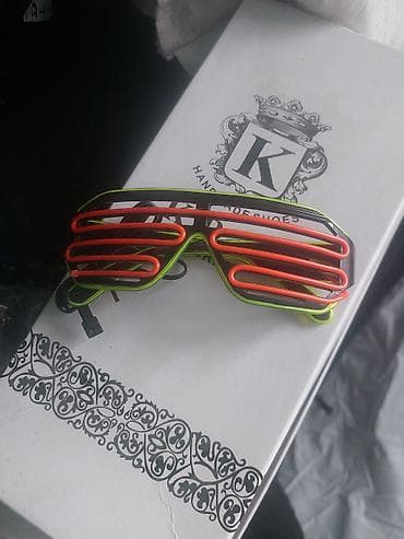 очки rayban камера: Светящиеся неоновые очки-жалюзи (EL-wire) - Двухцветная подсветка — 2