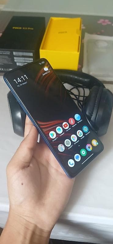 игры ps5 бишкек: Poco X3 Pro, Б/у, 128 ГБ, цвет - Голубой — 2