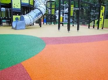 Резиновое покрытие для детских и спортивных площадок - Монолитное