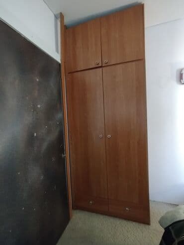 Кухонные шкафы: Шкаф для одежды, Б/у, Прямой, ЛДСП — 1