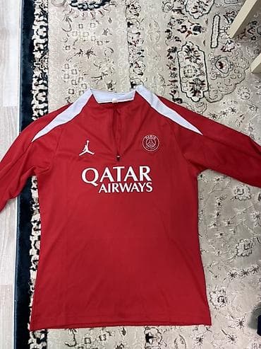 псж форма: Тренировочная кофта/лонгслив PSG (Paris Saint‑Germain), красная. - — 1