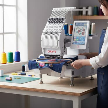 вышивка вишивка вышывка вишывка вышивалка вышивальная вышывалная вышивалный вышивальный вышывалка вышивальный вышивалный вышивальная: Мини компьютерная вышивальная машина QIANYE 1201 — 12-игольная — 1