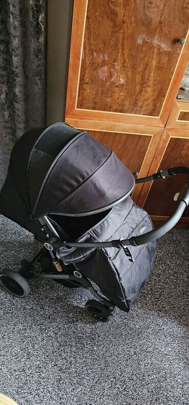 детский закрытый купальник: Коляска, цвет - Черный — 1