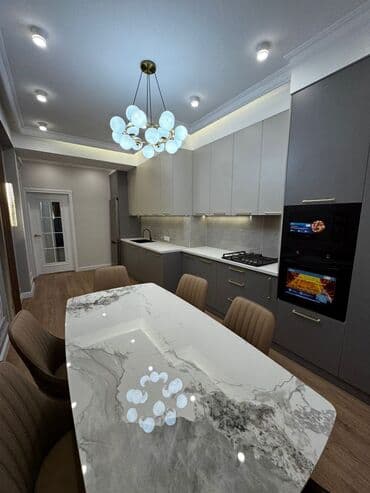 мкр. асанбай: 4 бөлмө, 128 м², Элитка, 3 кабат, Дизайнердик ремонт — 6