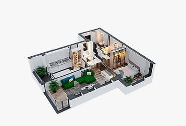 ботанический: 2 комнаты, 82 м², Элитка, 11 этаж, Готовая ПСО (под самоотделку) — 2