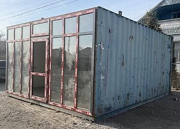 сстроительная бытовка в аренду: Павильон/киоск из металлокаркаса с панорамным остеклением(40 тоник — 9