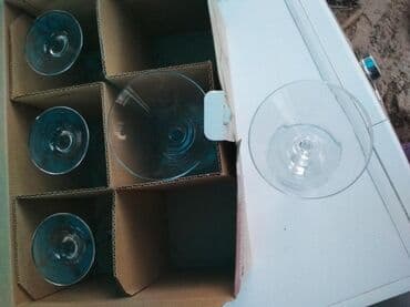 набор бокалов: Продам посуду,5 фужеров — 2