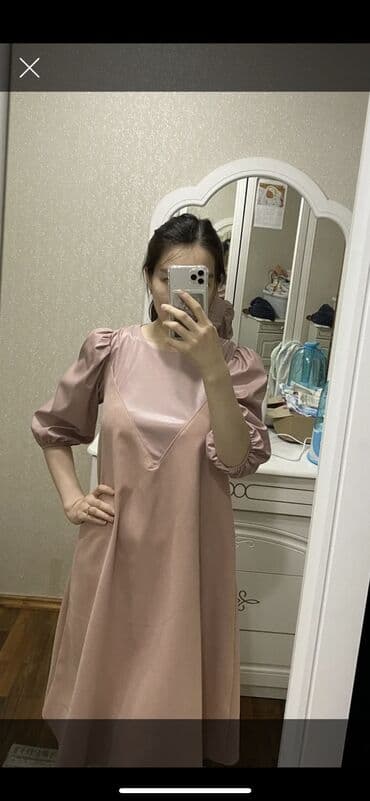 трикотажное платье для беременных: Продаётся платье, 
Надевала 1 раз, подойдет и беременным 
Размер М — 1